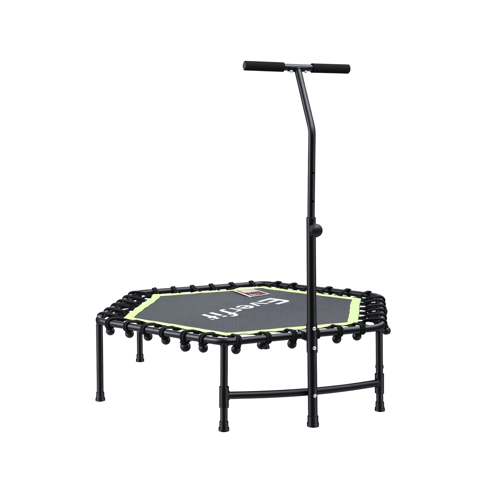Everfit 48inch Hexagon Fitness Trampoline Rebounder Adjustable Handrail Green-Sports & Fitness > Trampolines > Trampolines & Accessories-PEROZ Accessories