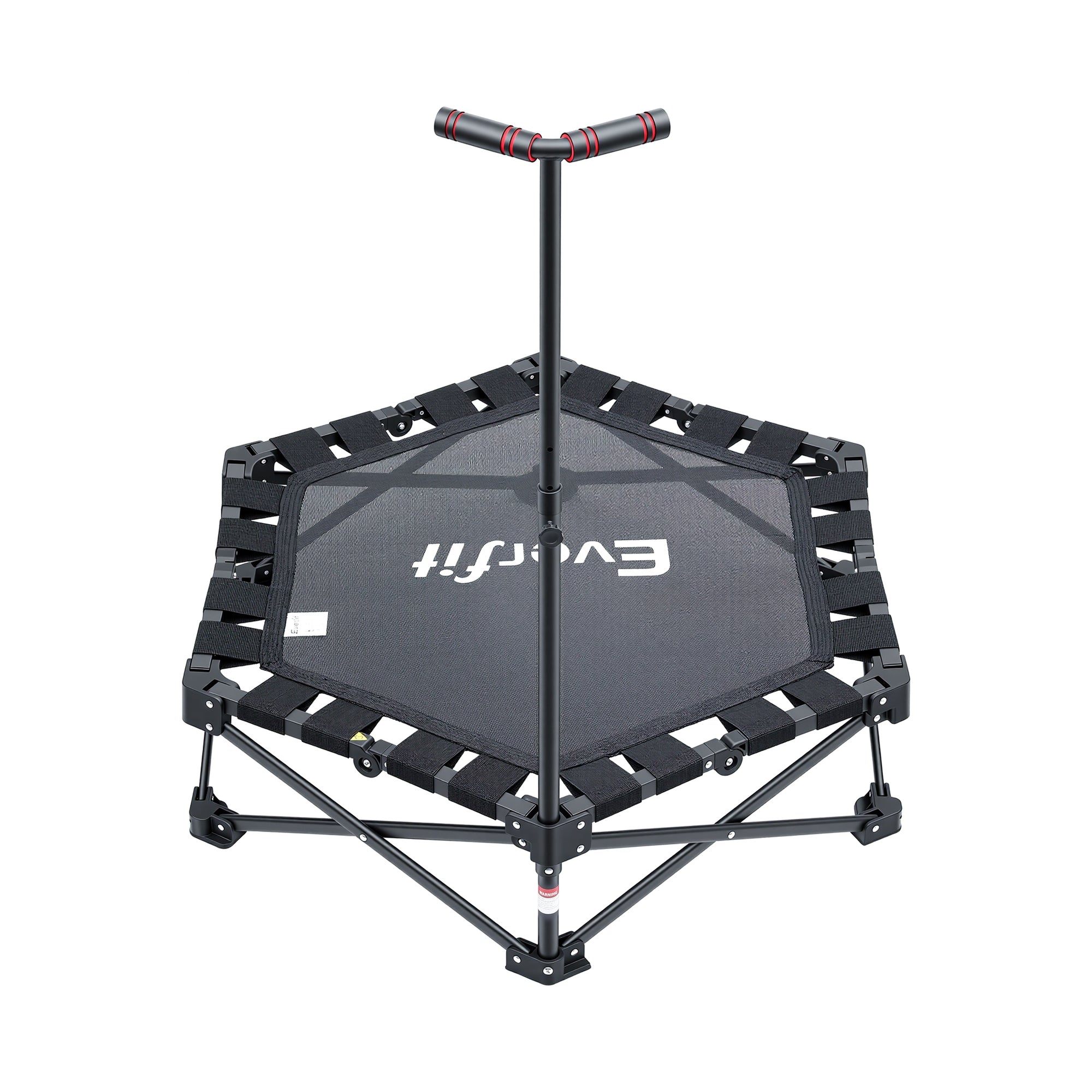 Everfit Fitness Foldable Trampoline Rebounder Adjustable Handle Indoor Exercise Black-Sports & Fitness > Trampolines > Trampolines & Accessories-PEROZ Accessories