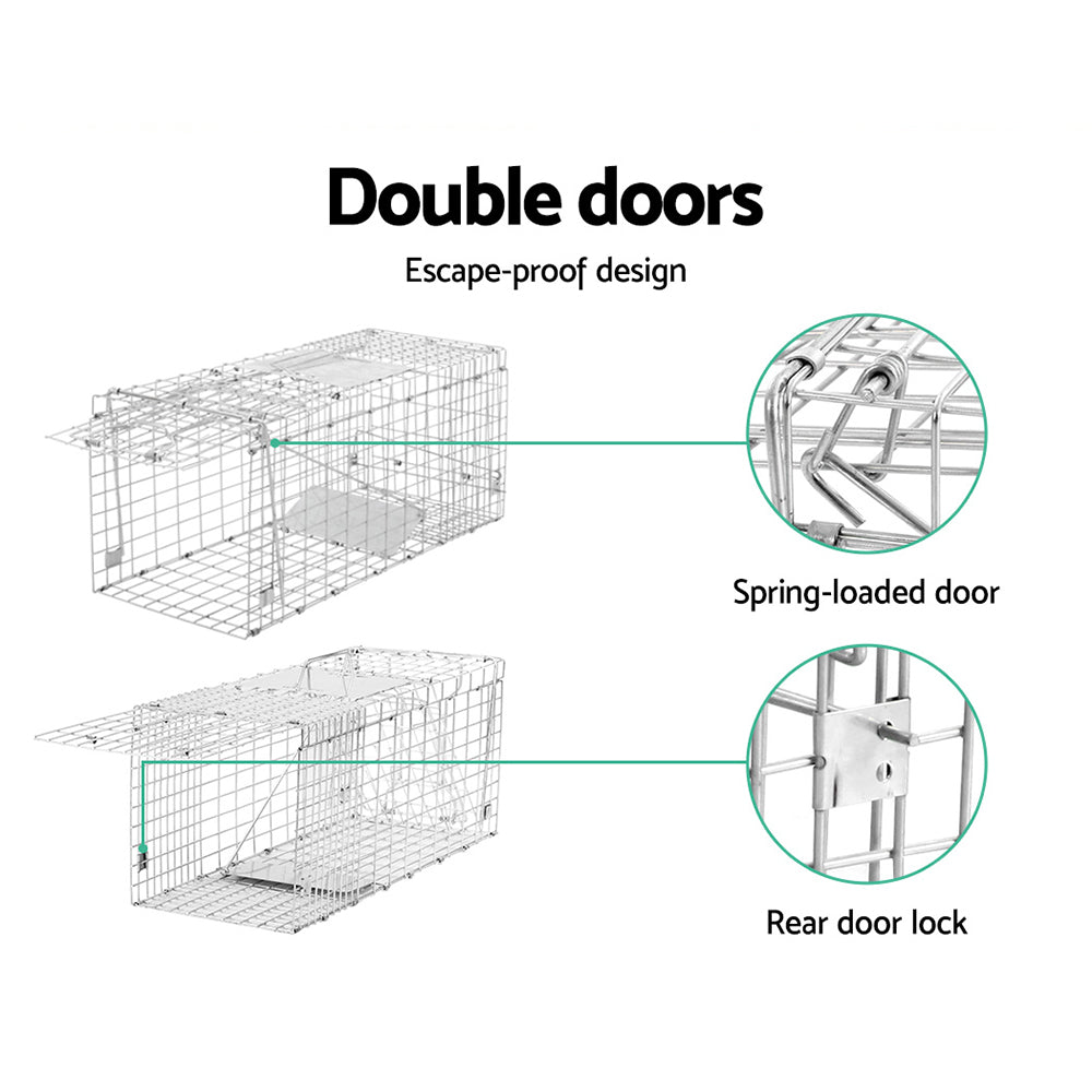 Gardeon 2x Animal Trap Cage Possum 66x23cm-Pet Care > Pest Control-PEROZ Accessories
