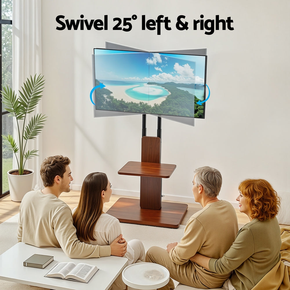 Artiss TV Stand 32-70" Wooden Tray Swivel Height Adjustable-Furniture > Living Room > TV Units-PEROZ Accessories