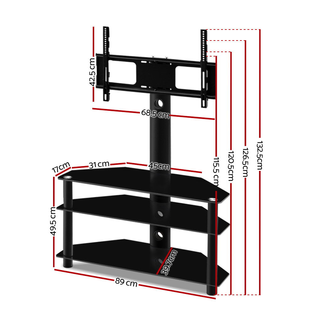 Artiss TV Stand Mount Bracket for 32"-60" LED LCD 3 Tiers Storage Floor Shelf-TV & Monitor Mounts-PEROZ Accessories