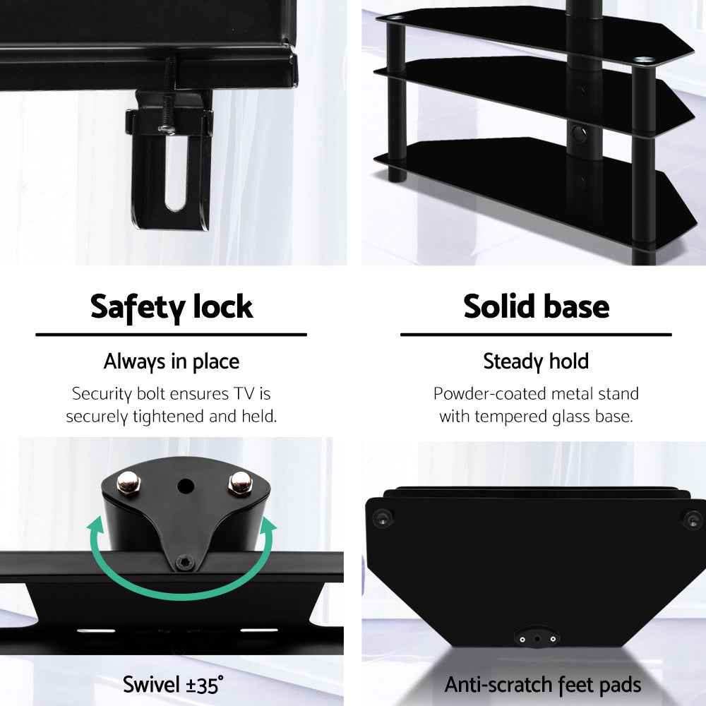 Artiss TV Stand Mount Bracket for 32"-60" LED LCD 3 Tiers Storage Floor Shelf-TV & Monitor Mounts-PEROZ Accessories