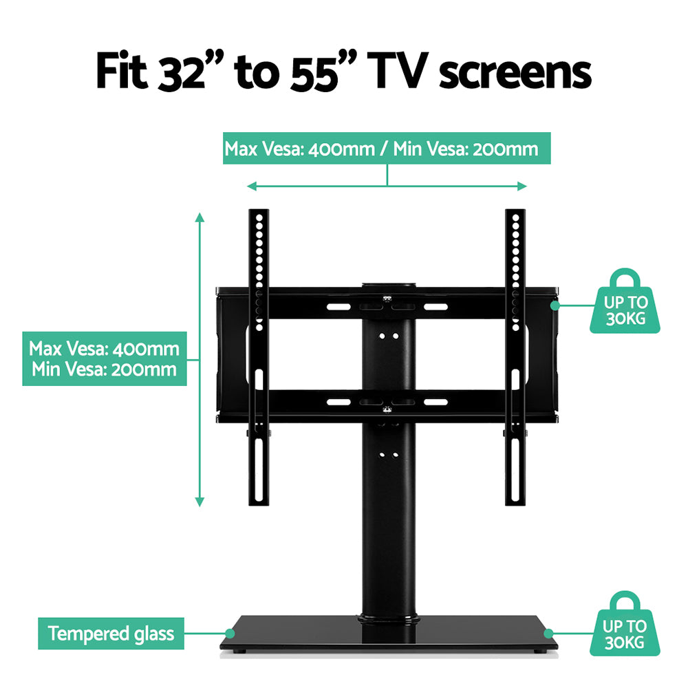 Artiss TV Stand Mount Bracket for 32"-55" LED LCD Swivel Tabletop Desktop Plasma-TV & Monitor Mounts-PEROZ Accessories