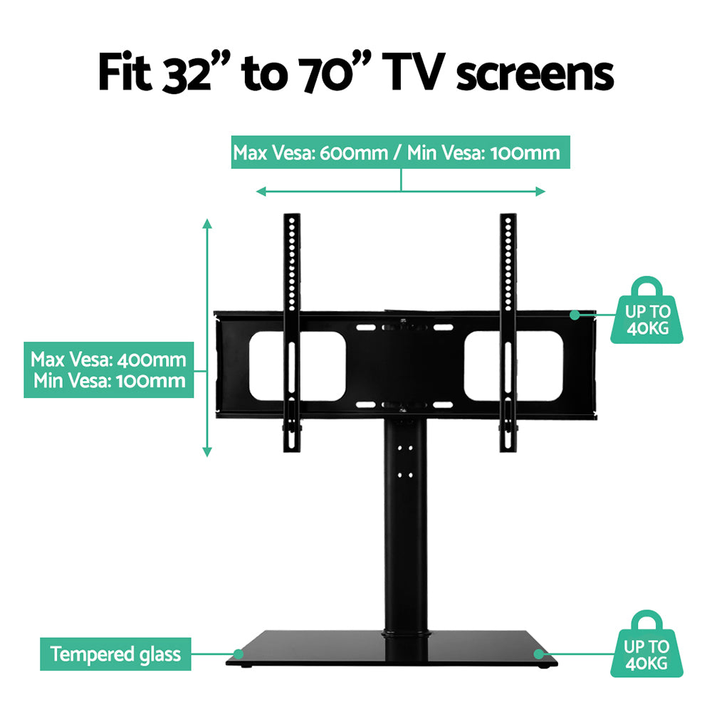 Artiss TV Stand Mount Bracket for 32"-70" LED LCD Swivel Tabletop Desktop Plasma-TV & Monitor Mounts-PEROZ Accessories