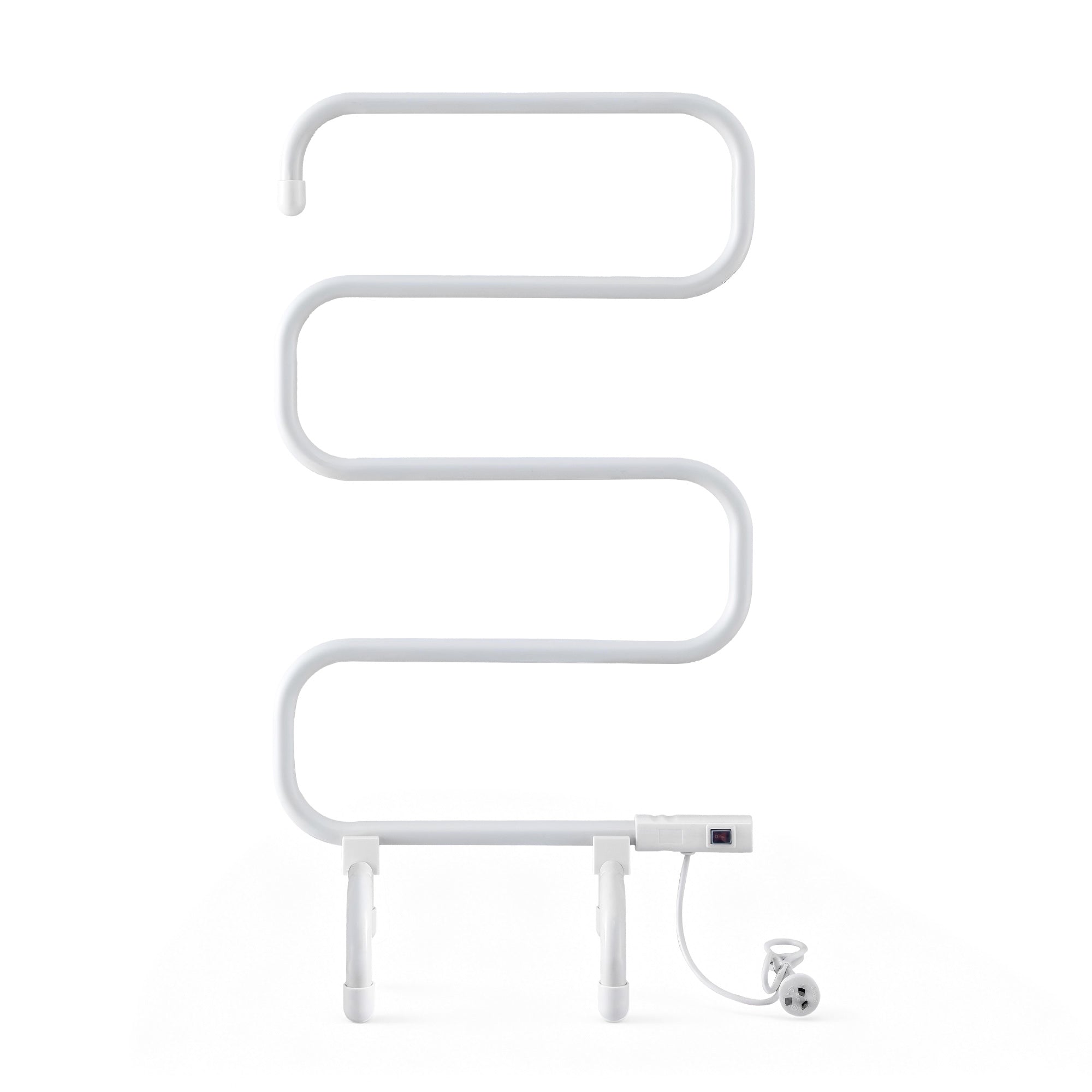 Devanti Heated Towel Rail Freestanding Wall Mounted S-Shape Electric Warmer Rack-Home & Garden > Bathroom Accessories > Towel Racks & Holders-PEROZ Accessories