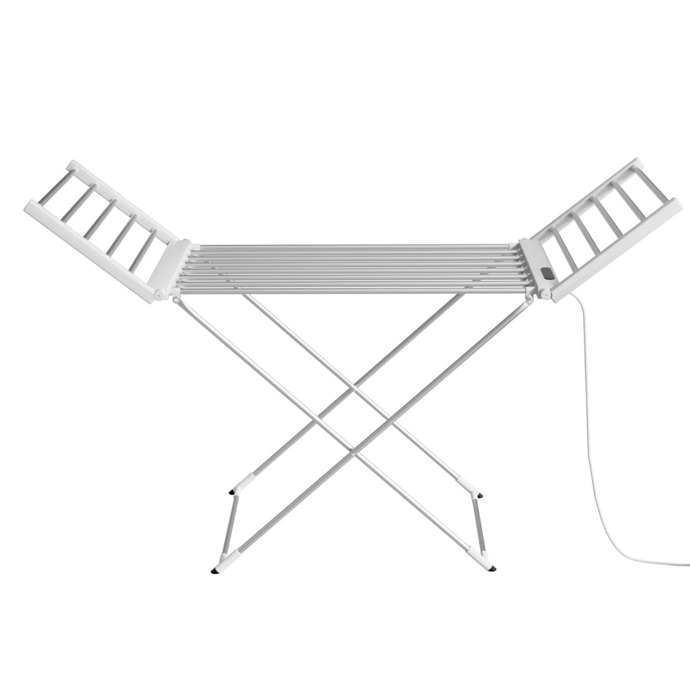 Devanti Foldable Electric Heated Towel Rail Rack with 24H Timer-Home & Garden > Laundry & Cleaning > Drying Racks & Hangers-PEROZ Accessories