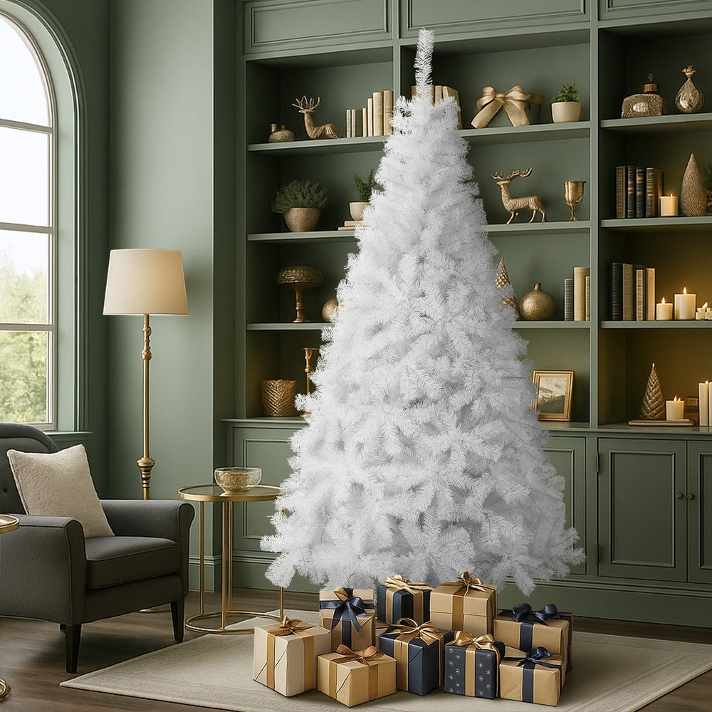 Tinseltown White Christmas Tree 2.1M 7FT 1000tips-Christmas Tree-PEROZ Accessories