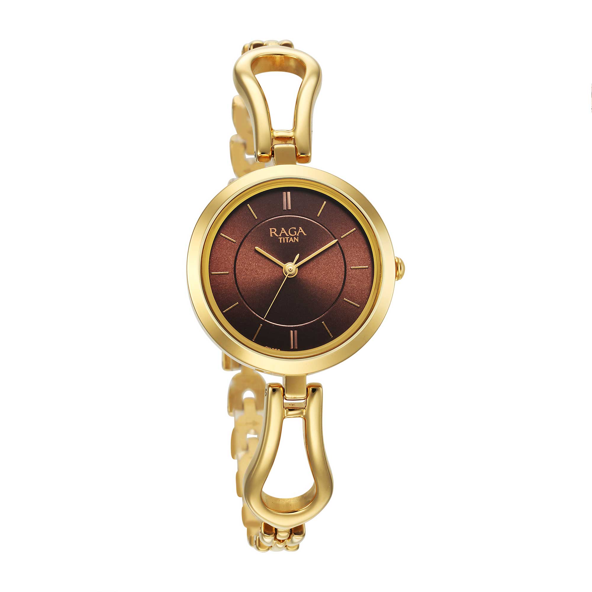 Titan Raga Champagne Dial Watch for Women-PEROZ Accessories