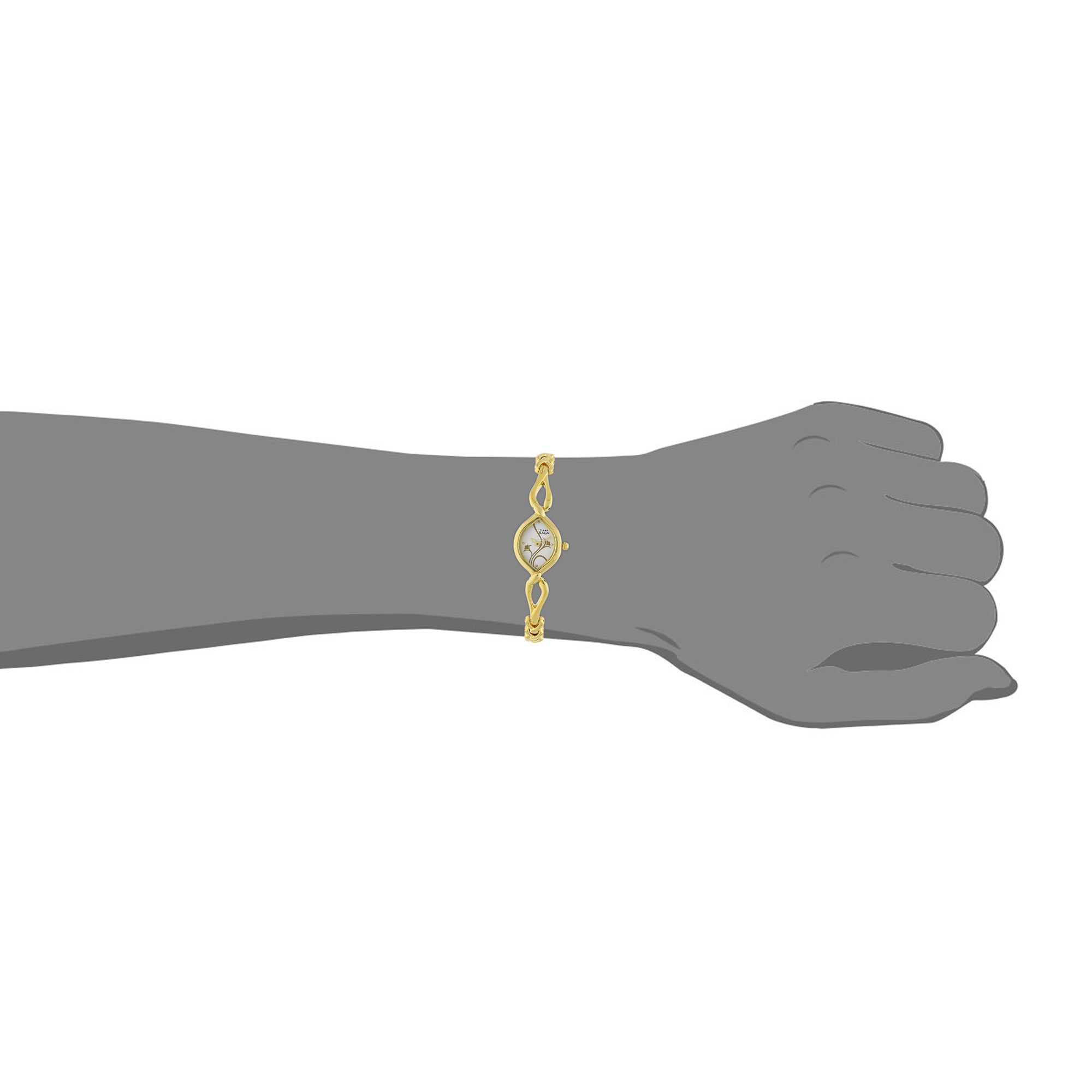 Titan Raga Flora Silver Dial Analog Metal Strap watch for Women-PEROZ Accessories