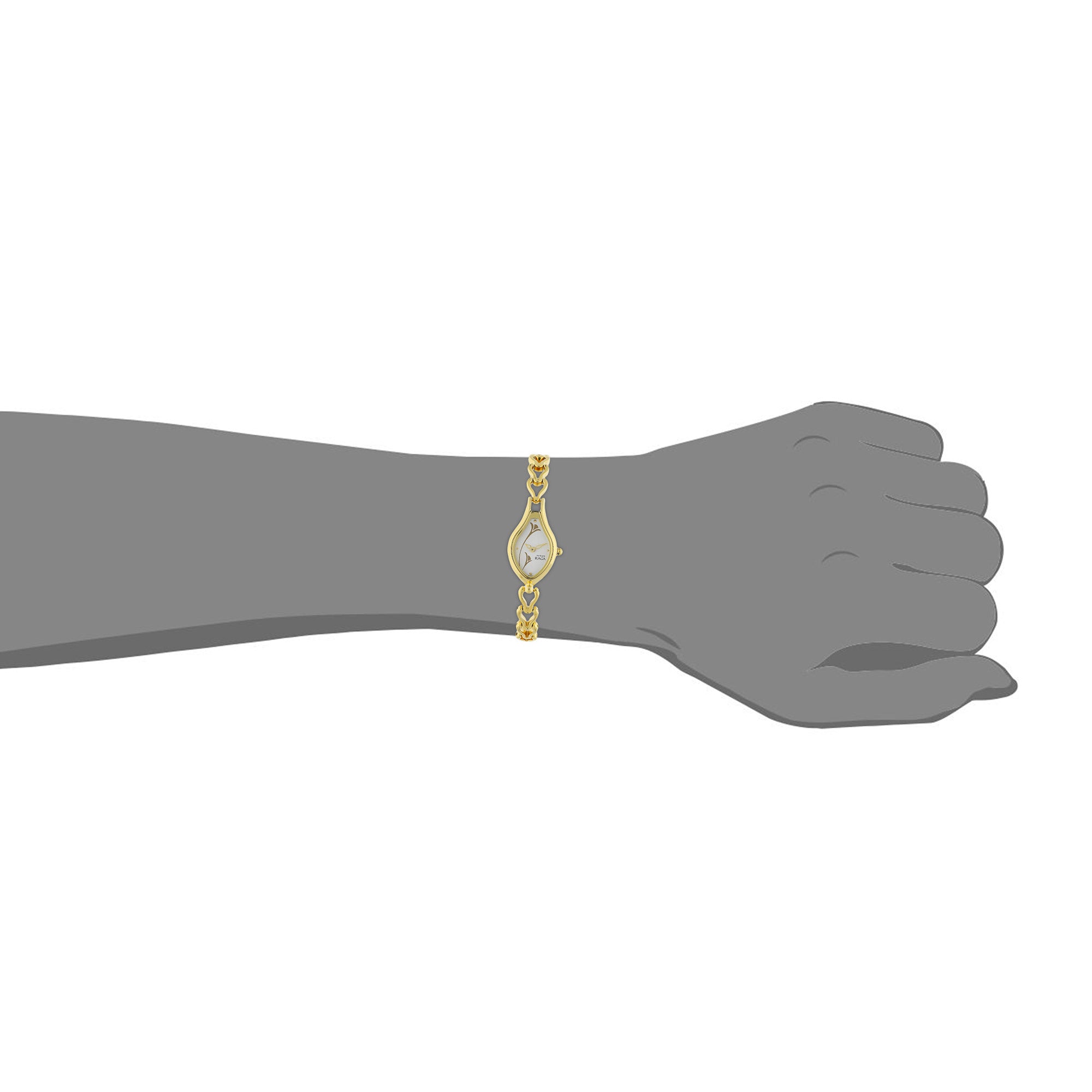 Titan Raga Silver Dial Women Watch With Metal Strap-PEROZ Accessories