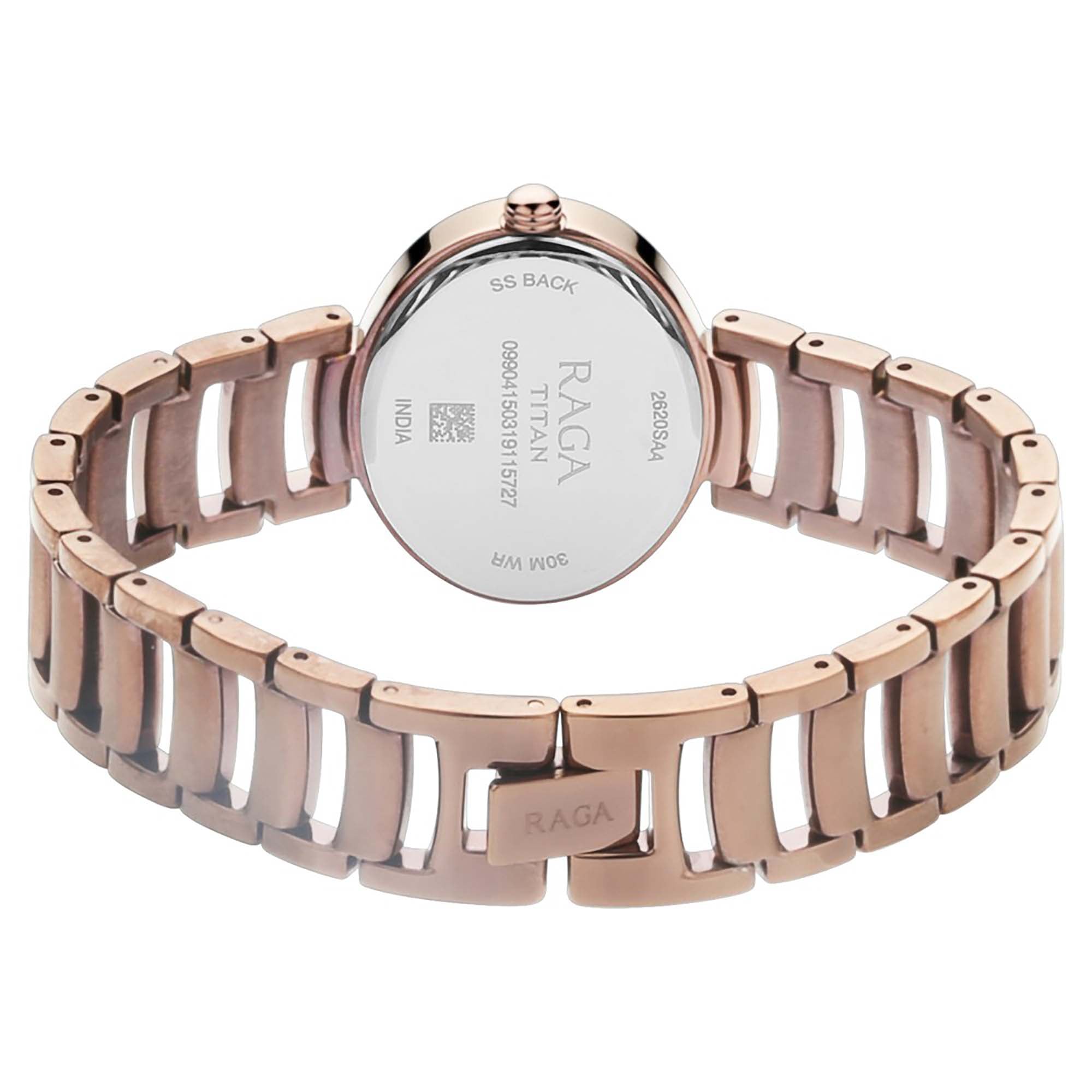 Titan Raga Viva Brown Dial Analogue with Day and Date Metal Strap Watch for Women-PEROZ Accessories