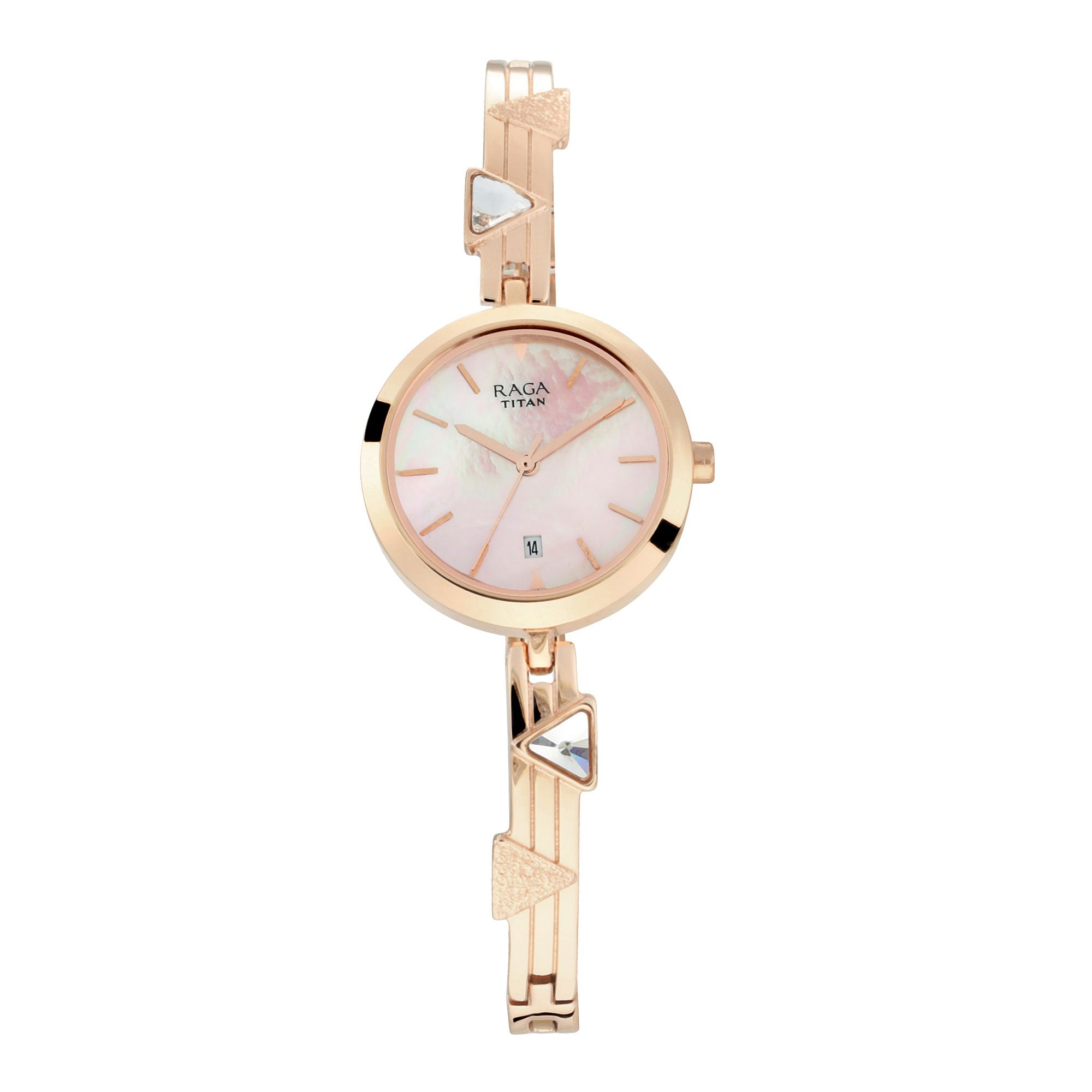 Titan Raga Viva Mother of Pearl Dial Women Watch With Metal Strap-PEROZ Accessories