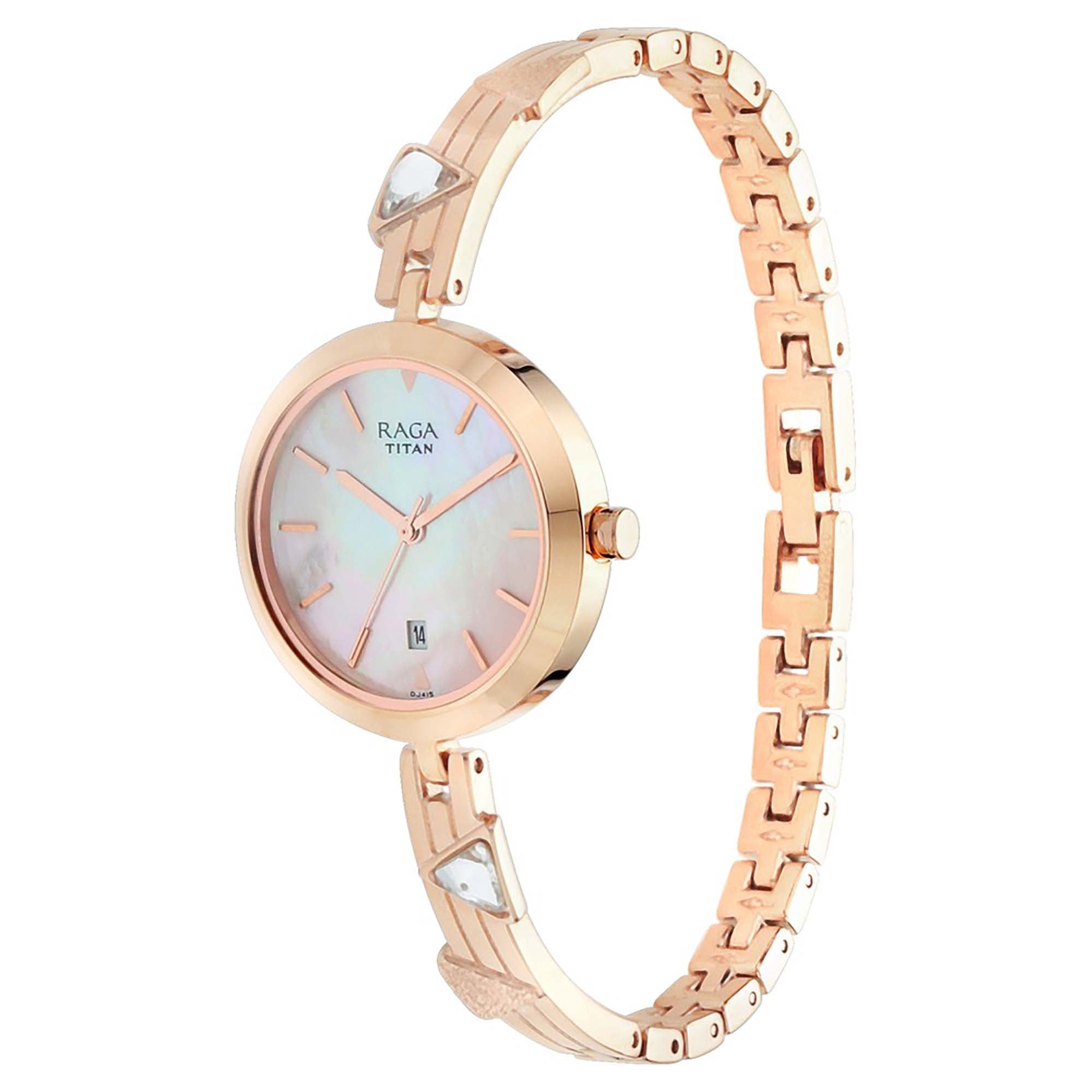 Titan Raga Viva Mother of Pearl Dial Women Watch With Metal Strap-PEROZ Accessories
