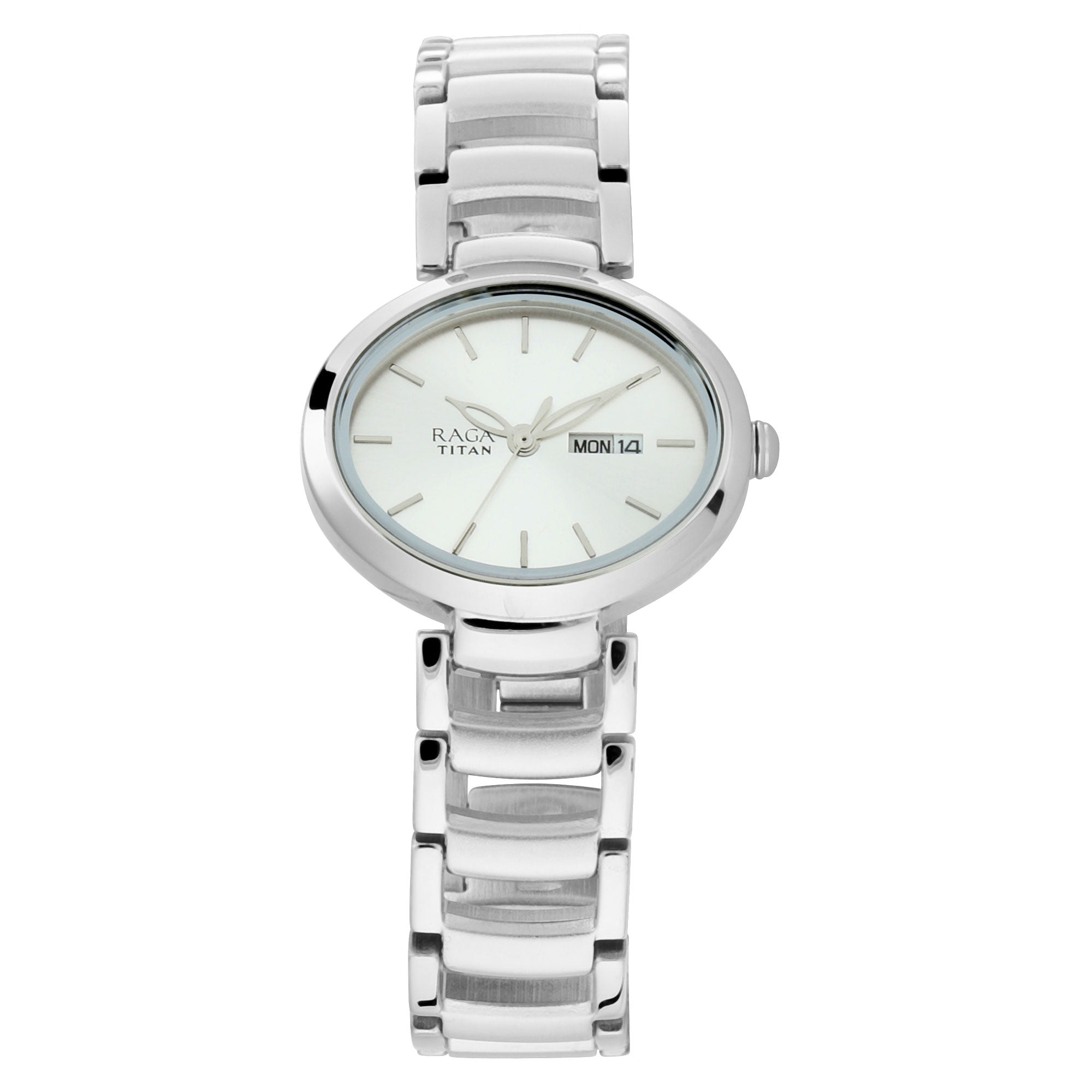 Titan Raga Viva Silver Metal Analogue Strap Watch for Women-PEROZ Accessories