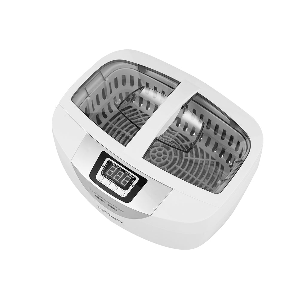 Devanti 2500ml Ultrasonic Cleaner Heater Jewellery Glasses Cleaning Machine 70W-Appliances > Appliances Others-PEROZ Accessories