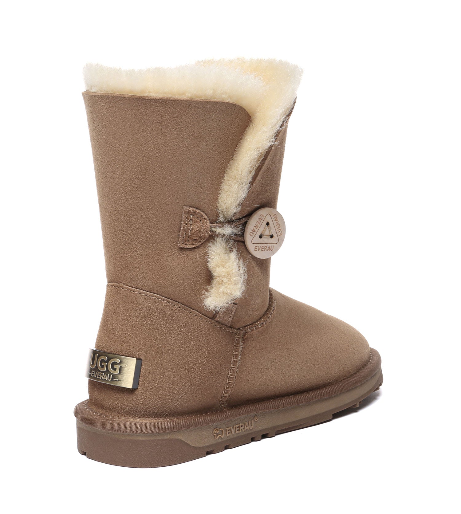EVERAU Short Button UGG Boots - UEA3003-PEROZ Accessories