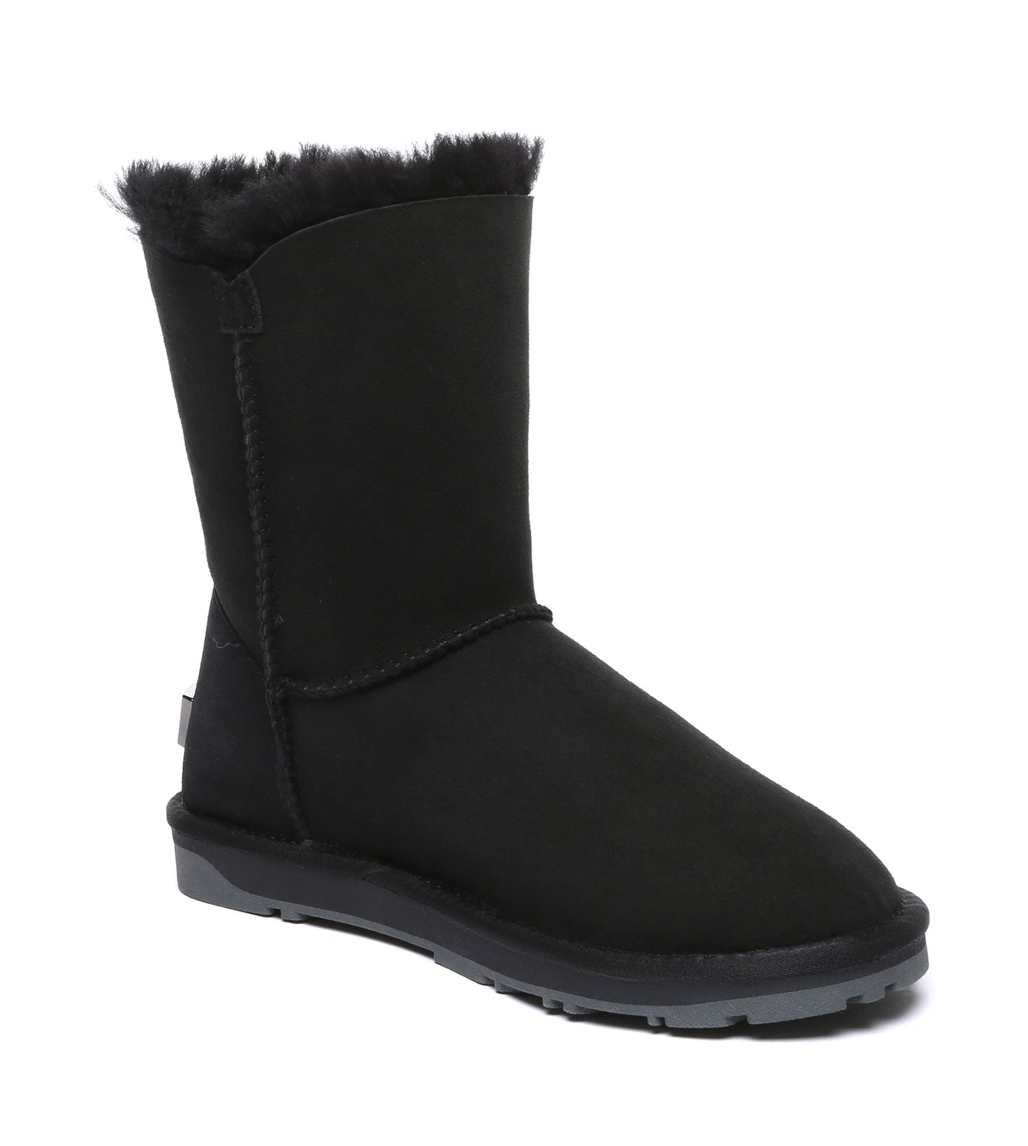 EVERAU Short Button UGG Boots - UEA3003-PEROZ Accessories