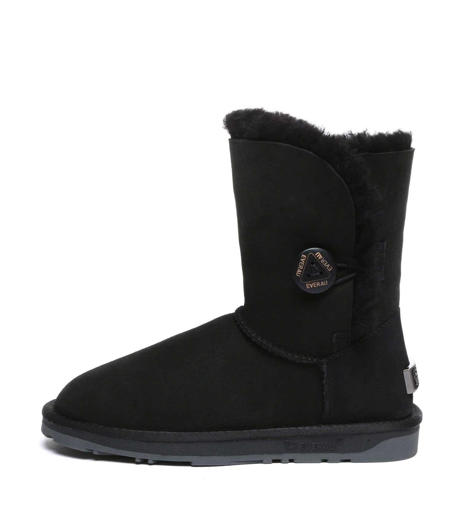 EVERAU Short Button UGG Boots - UEA3003-PEROZ Accessories