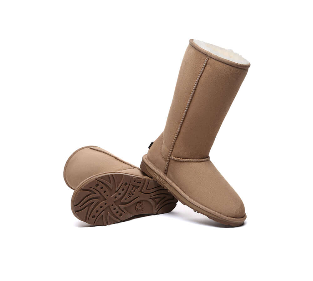 UGG EVERAU® UGG Boots Double Faced Sheepskin Wool Tall Classic-PEROZ Accessories