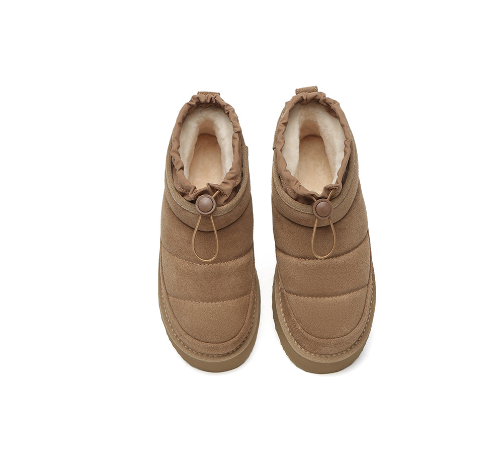 UGG EVERAU® UGG Boots Women Sheepskin Wool Drawstring Platform Picken-PEROZ Accessories