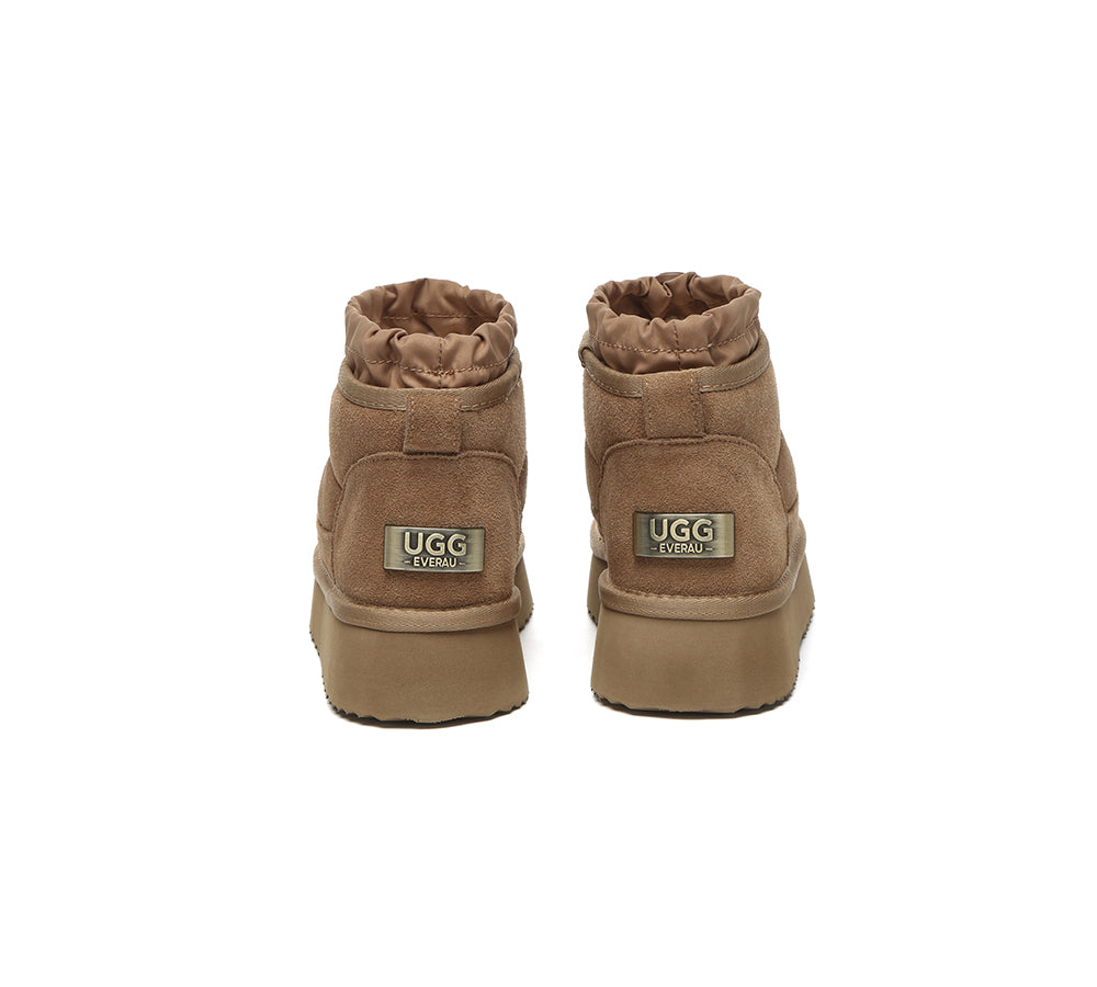UGG EVERAU® UGG Boots Women Sheepskin Wool Drawstring Platform Picken-PEROZ Accessories