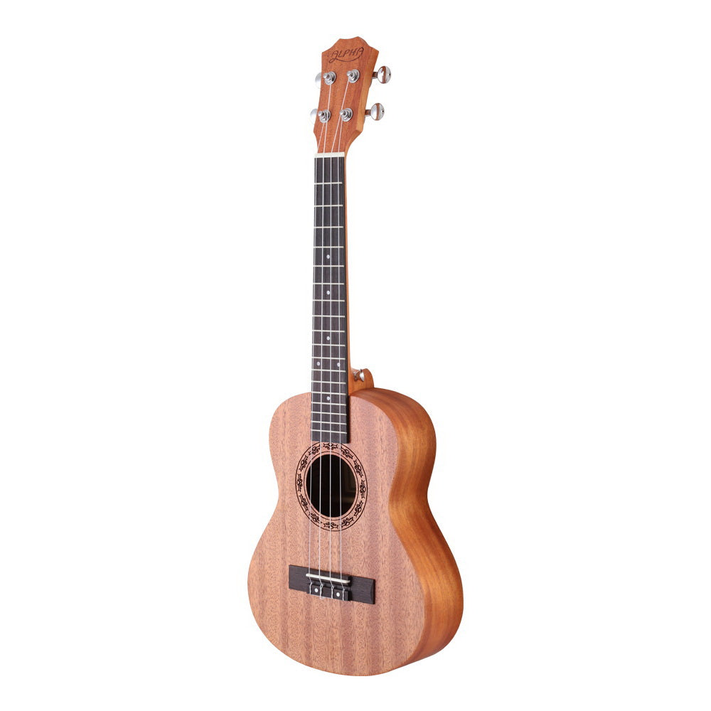 Alpha 26" Ukulele Natural Mahogany Tenor Beginner Gift w/ Carry Bag-Audio & Video > Musical Instrument & Accessories-PEROZ Accessories