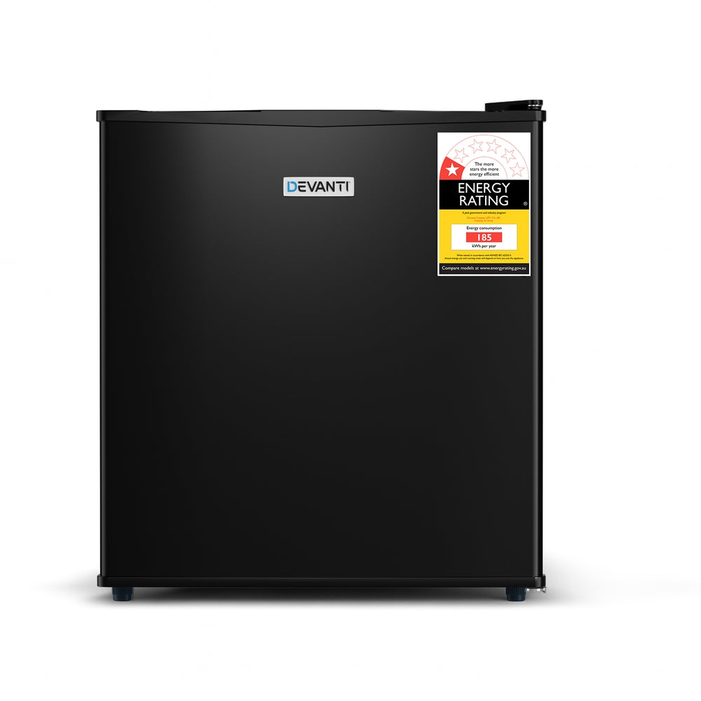Devanti 31L Small Upright Freezer Vertical Freezer Black-Appliances > Fridges & Freezers > Freezers-PEROZ Accessories