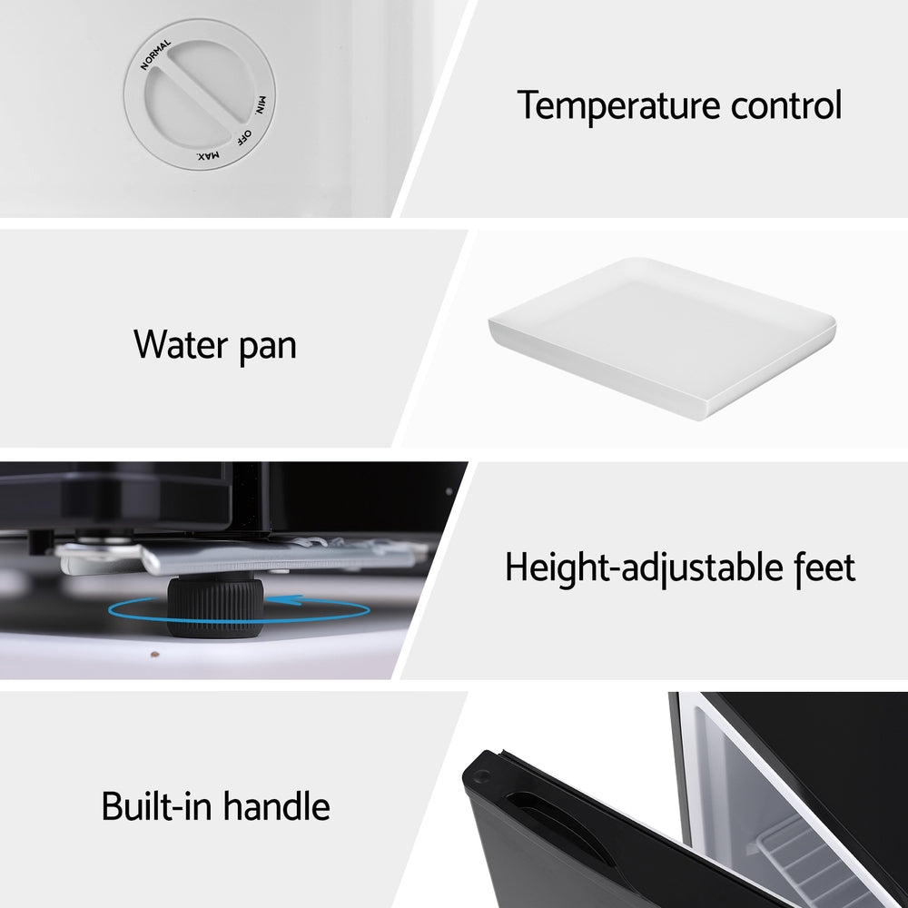 Devanti 31L Small Upright Freezer Vertical Freezer Black-Appliances > Fridges & Freezers > Freezers-PEROZ Accessories