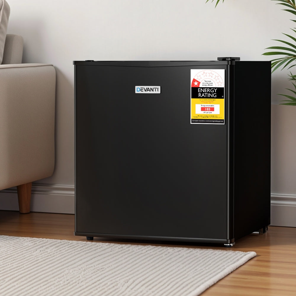 Devanti 31L Small Upright Freezer Vertical Freezer Black-Appliances > Fridges & Freezers > Freezers-PEROZ Accessories