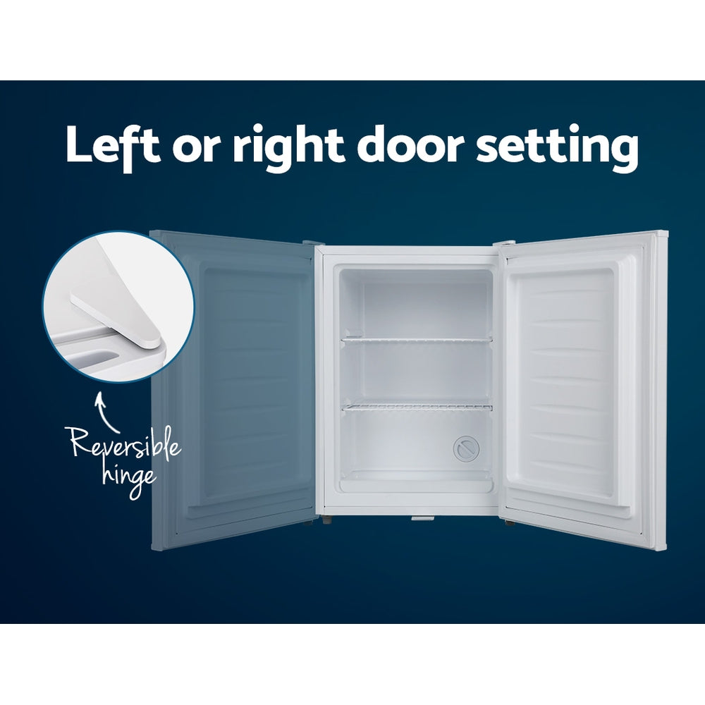 Devanti 60L Upright Freezer Fridge White-Appliances > Fridges-PEROZ Accessories