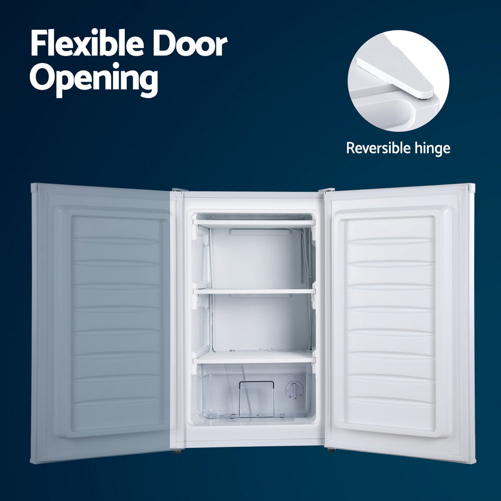 Devanti 81L Upright Freezer Fridge White-Appliances > Fridges & Freezers > Freezers-PEROZ Accessories