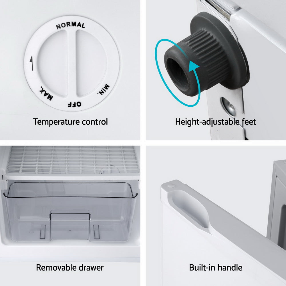 Devanti 81L Upright Freezer Fridge White-Appliances > Fridges & Freezers > Freezers-PEROZ Accessories
