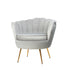 Artiss Armchair Velvet Grey Callista-Armchairs-PEROZ Accessories