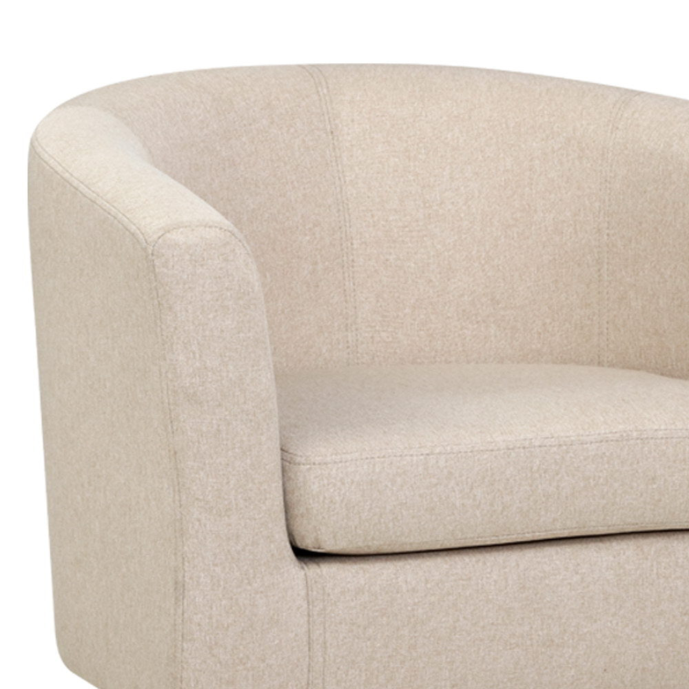 Artiss Armchair Tub Chair Beige Abby-Armchairs-PEROZ Accessories