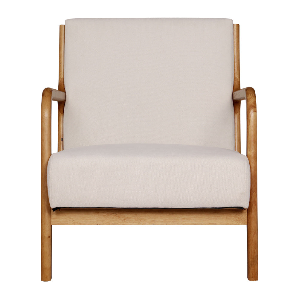 Artiss Armchair Fabric Beige Olive-Armchairs-PEROZ Accessories