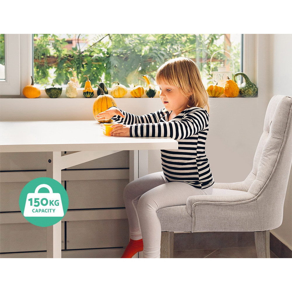 Artiss Dining Chairs Set of 2 Linen French Provincial Beige-Dining Chairs-PEROZ Accessories