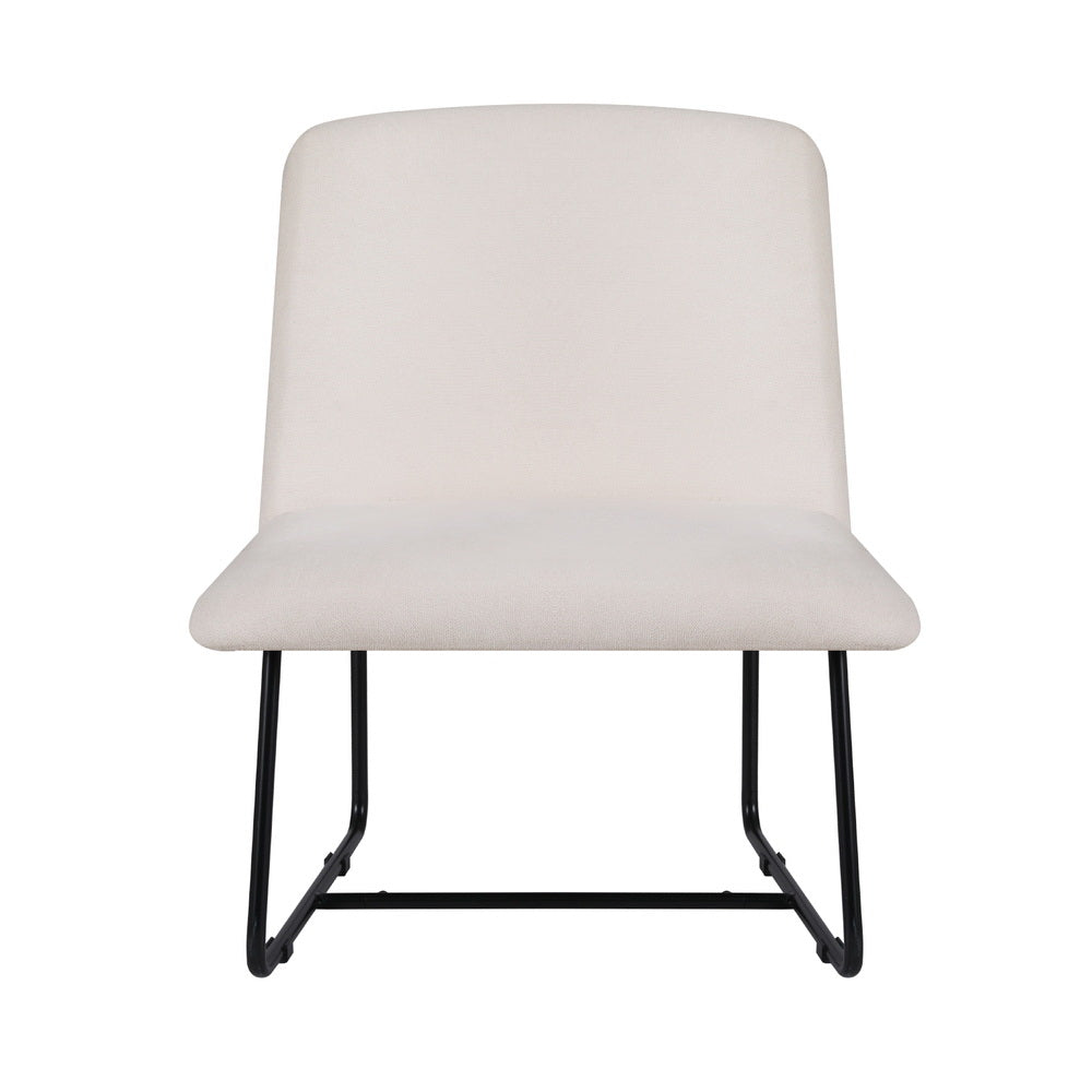 Artiss Accent Chair Armchair Cross Leg Beige-Furniture > Bar Stools & Chairs > Arm Chairs & Recliners-PEROZ Accessories