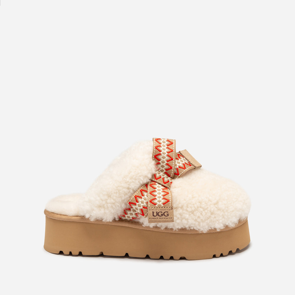 Ugg Cemila Shearling Platform Slipper-Women Slippers-PEROZ Accessories