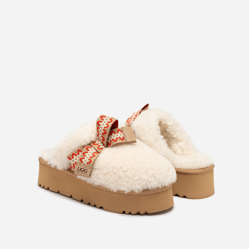 Ugg Cemila Shearling Platform Slipper-Women Slippers-PEROZ Accessories
