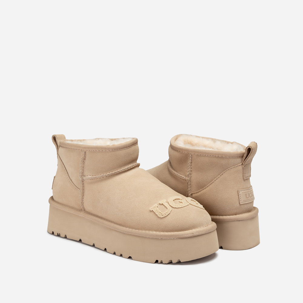 Ugg Classic Dana Emb Logo Platform Ultra Boot-Women UGG-PEROZ Accessories