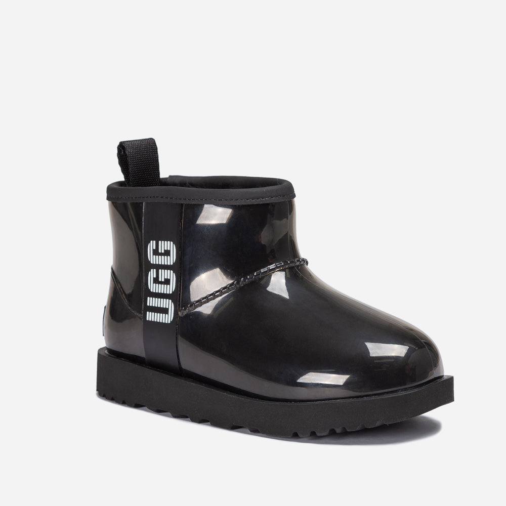 Ugg Classic Kids Clear Mini Boots (Waterproof) (Glow In Dark Logo)-KIDS UGG-PEROZ Accessories