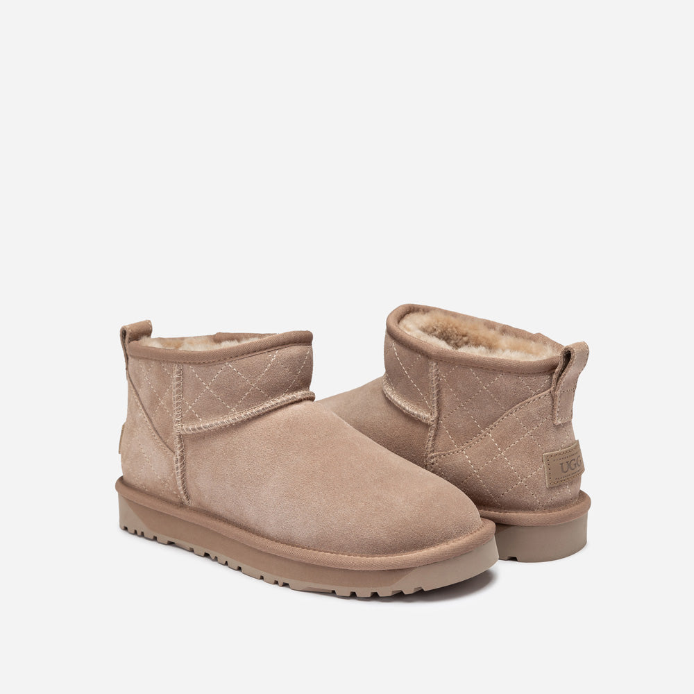 Ugg Classic Matelasse Ultra Mini Boot-Women UGG-PEROZ Accessories