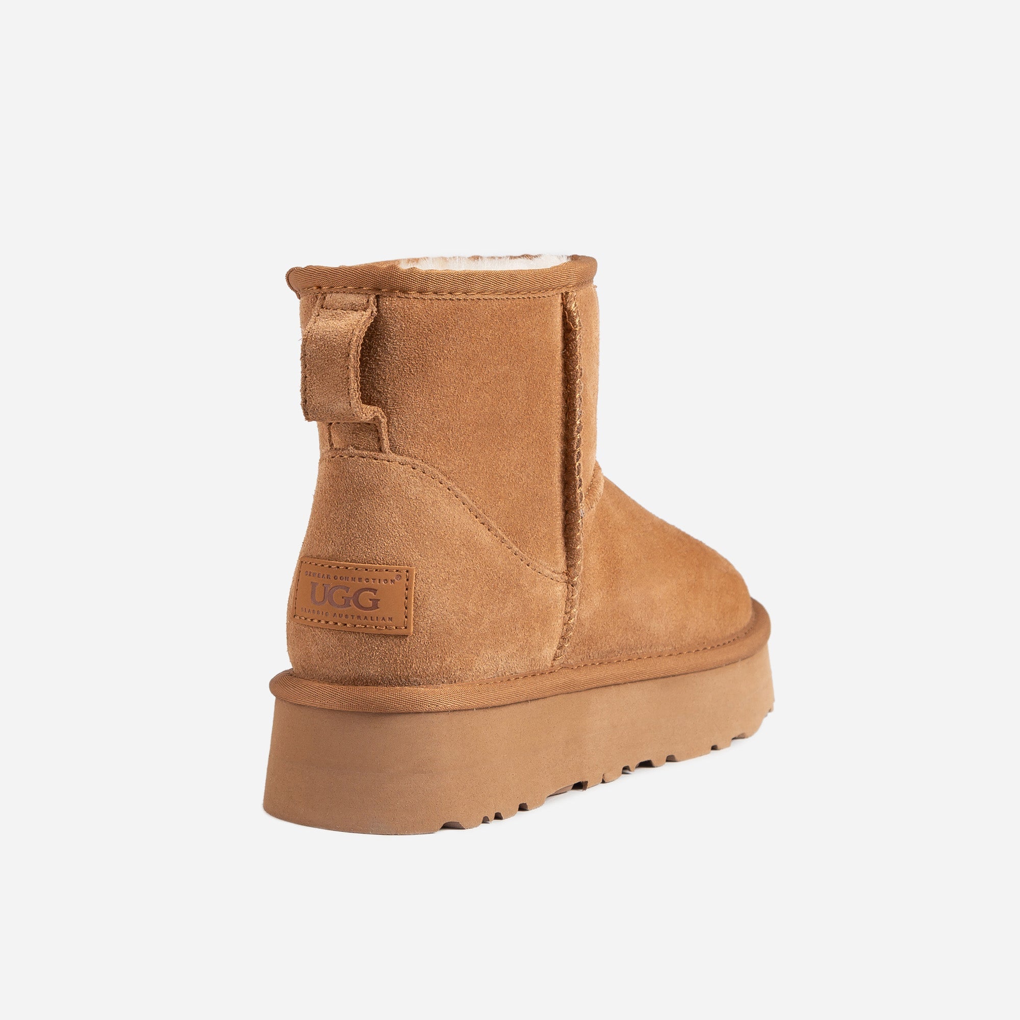 Ugg Classic Mini Platform Boots (Cow Suede)-PEROZ Accessories