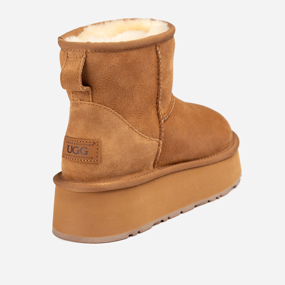 Ugg Classic Mini Platform Wild Cozy Boots-PEROZ Accessories