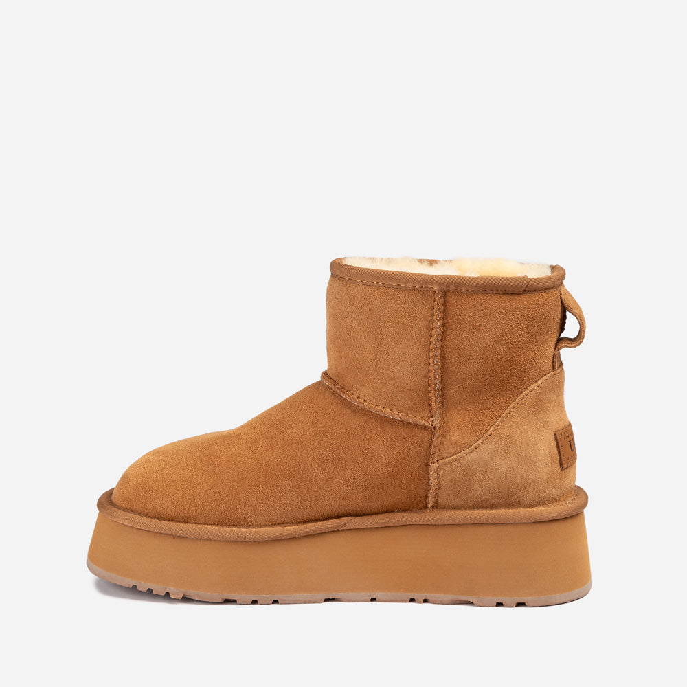Ugg Classic Mini Platform Wild Cozy Boots-PEROZ Accessories