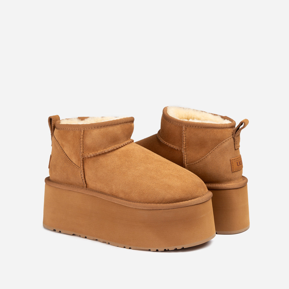 Ugg Classic Platform Ultra Mini Boot (7cm) (Water Resistant)-PEROZ Accessories