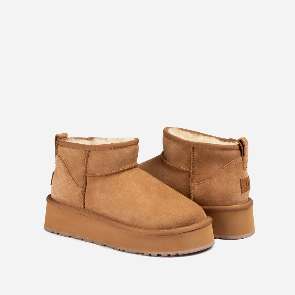 Ugg Classic Ultra Platform Wild Cozy Boots (Water Resistant)-PEROZ Accessories