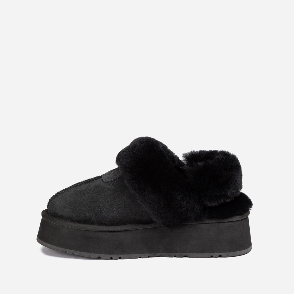 Ugg Coquette Platform Slipper (Elastic Logo & Wool Strap) (Detachable Feature)-LADIES UGG-PEROZ Accessories