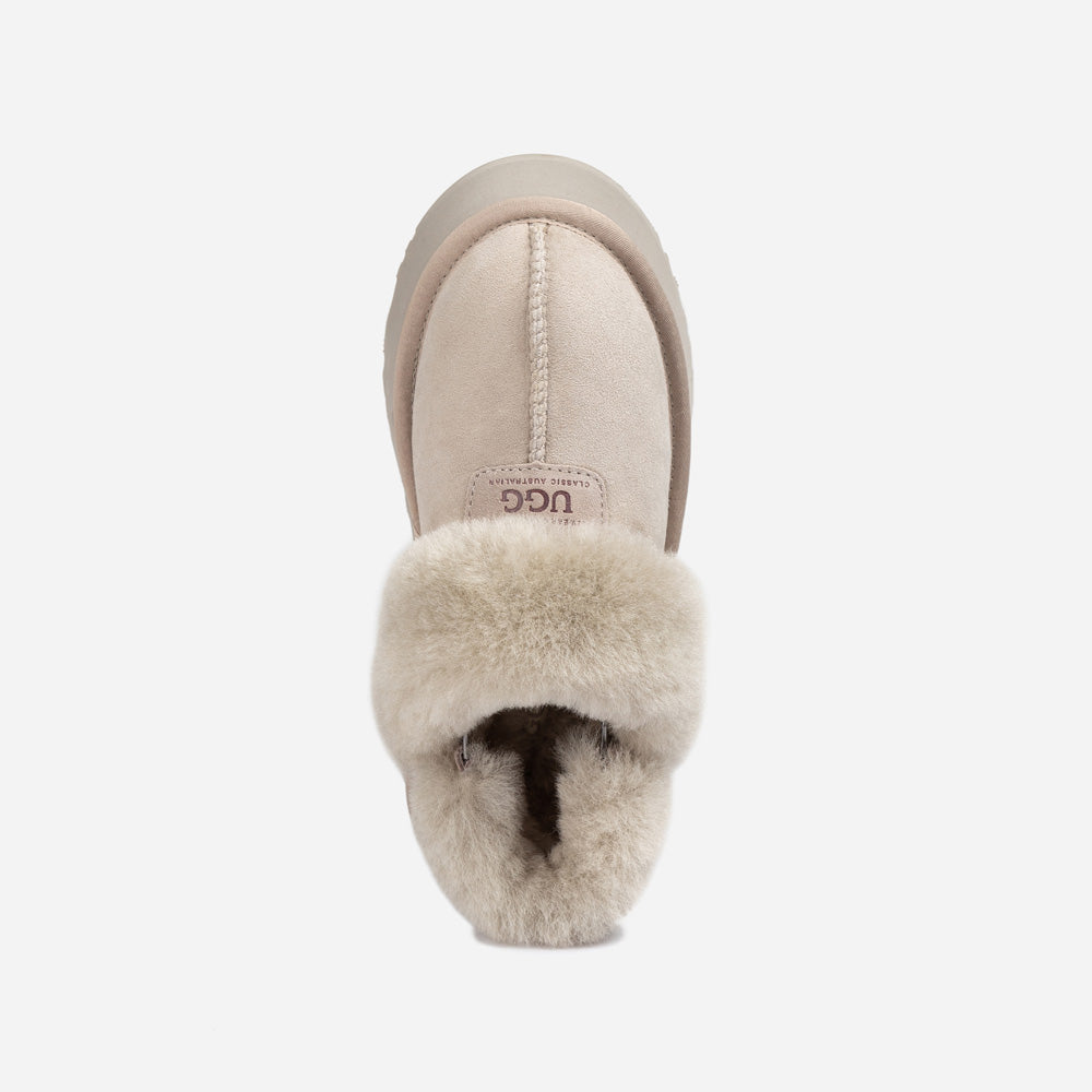Ugg Coquette Platform Slipper (Elastic Logo & Wool Strap) (Detachable Feature)-LADIES UGG-PEROZ Accessories
