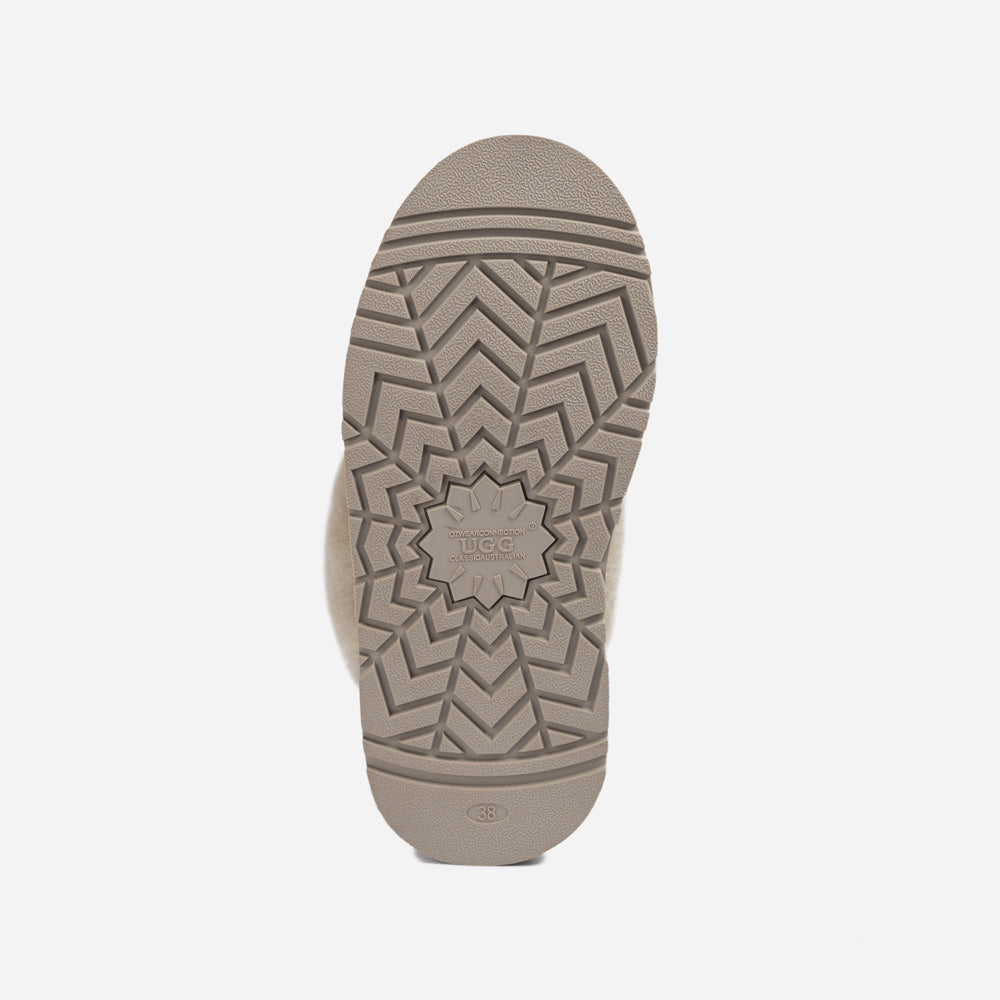 Ugg Coquette Platform Slipper (Elastic Logo & Wool Strap) (Detachable Feature)-LADIES UGG-PEROZ Accessories